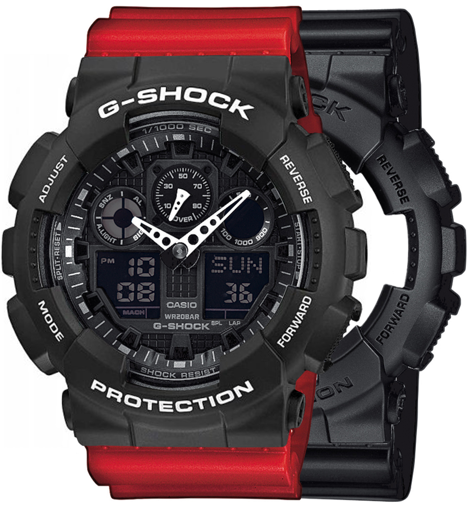 Casio SET GA-100-1A1ER + BEZEL 10508136 + PASEK 10395226
