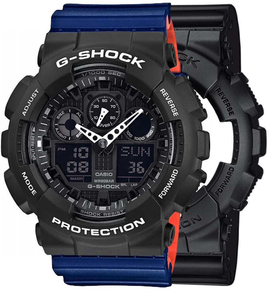 Casio SET GA-100-1A1ER + BEZEL 10508136 + PASEK 10527467 - miniatura 1