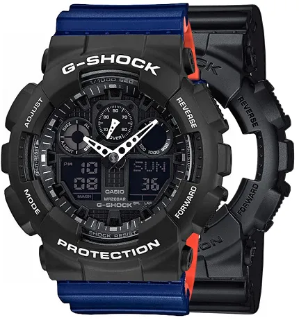 Casio SET GA-100-1A1ER + BEZEL 10508136 + PASEK 10527467 - zdjęcie 1