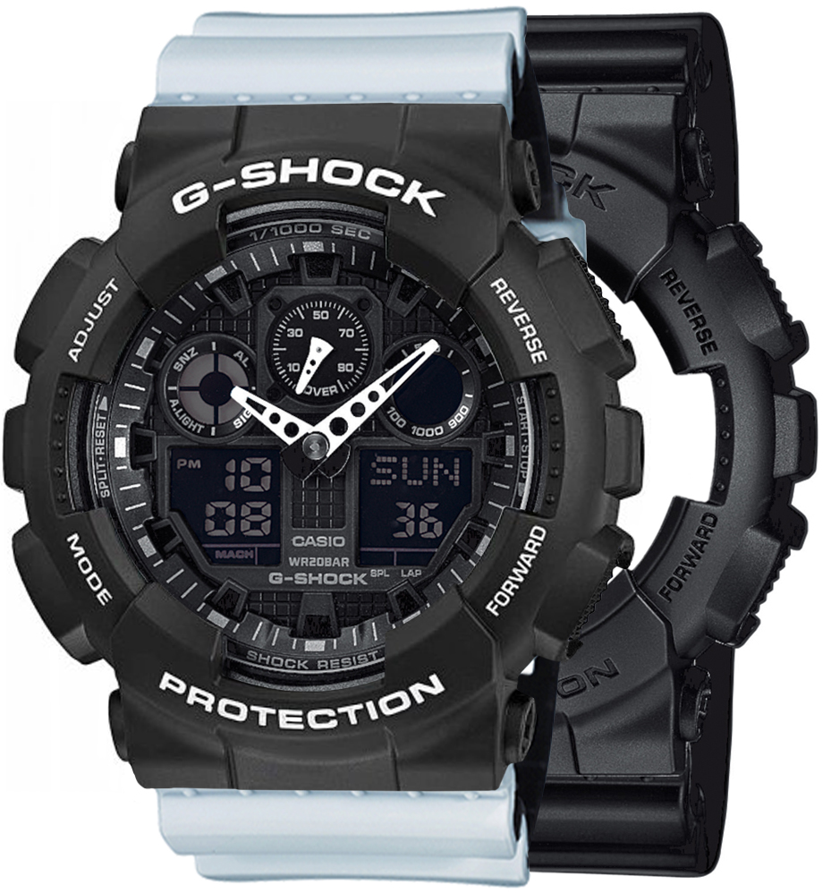 Casio SET GA-100-1A1ER + BEZEL 10508136 + PASEK 10527469 - miniatura 1