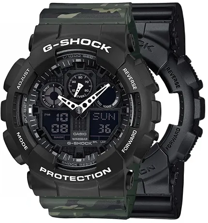Casio SET GA-100-1A1ER + BEZEL 10508136 + PASEK 10561429 - zdjęcie 1