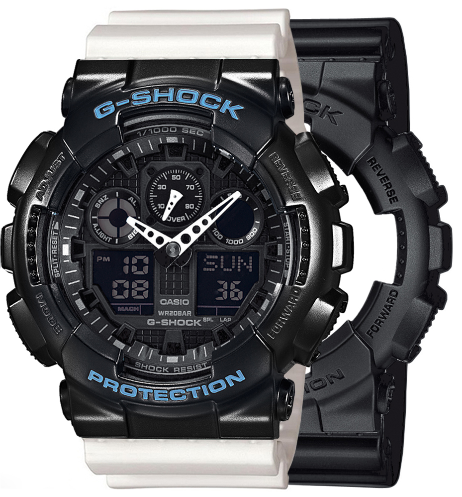 Casio SET GA-100-1A1ER + BEZEL 10514393 + PASEK 10366715