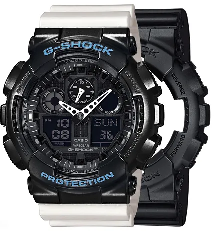 Casio SET GA-100-1A1ER + BEZEL 10514393 + PASEK 10366715