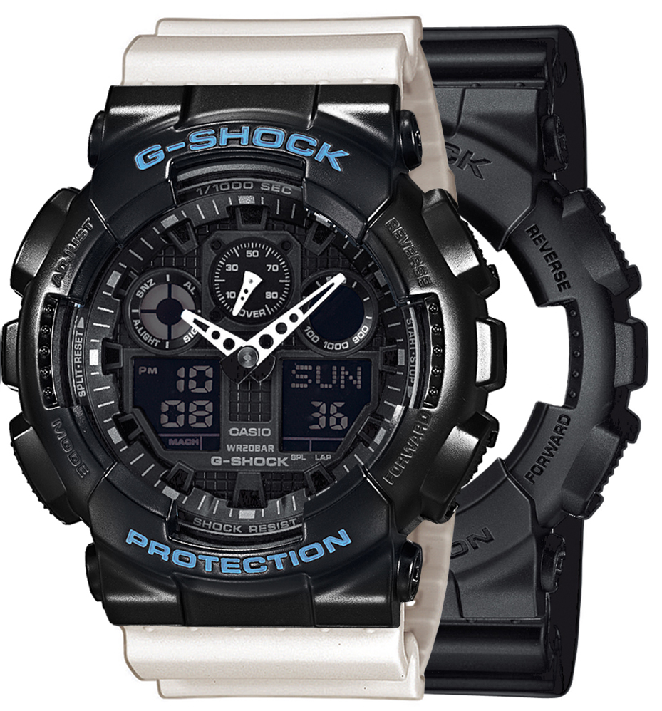  Casio G-SHOCK SET GA-100-1A1ER + BEZEL 10514393 + PASEK 10395227 