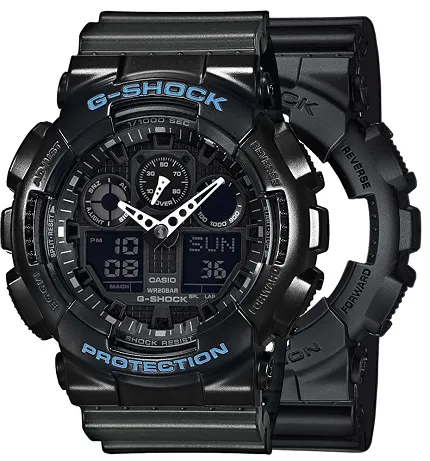 Casio SET GA-100-1A1ER + BEZEL 10514393 + PASEK 10467764