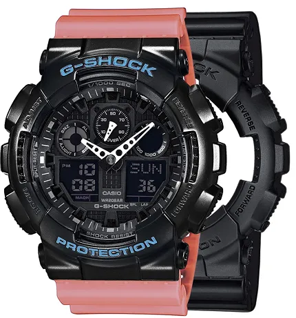 Casio SET GA-100-1A1ER + BEZEL 10514393 + PASEK 10498150 - zdjęcie 1