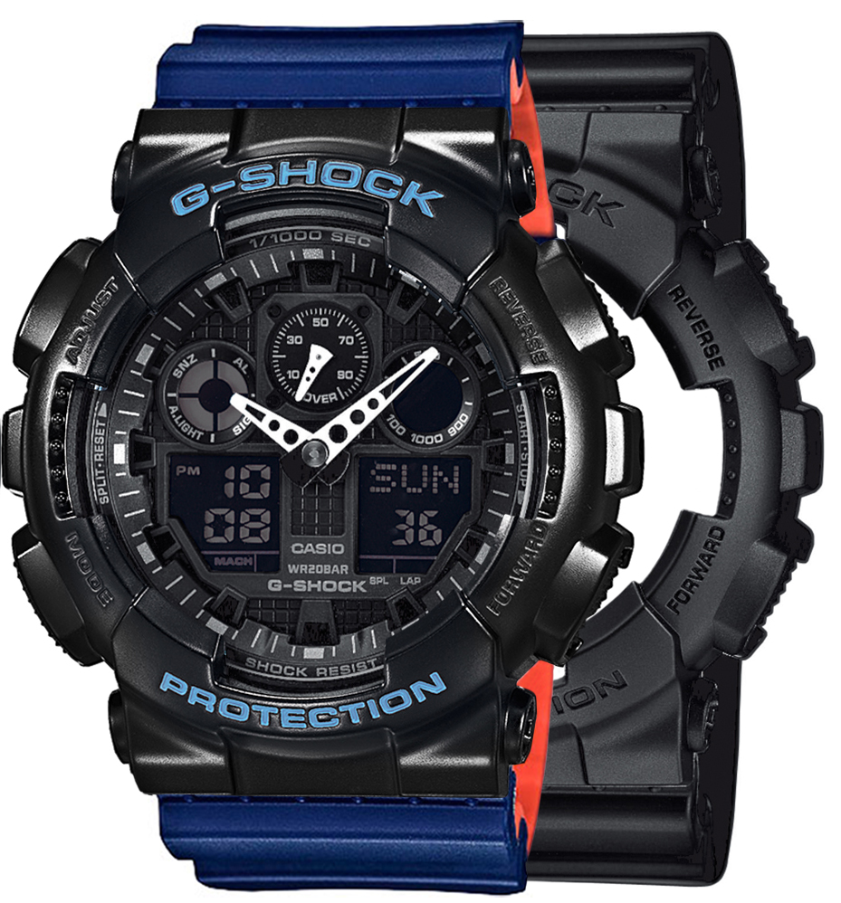 Casio SET GA-100-1A1ER + BEZEL 10514393 + PASEK 10527467