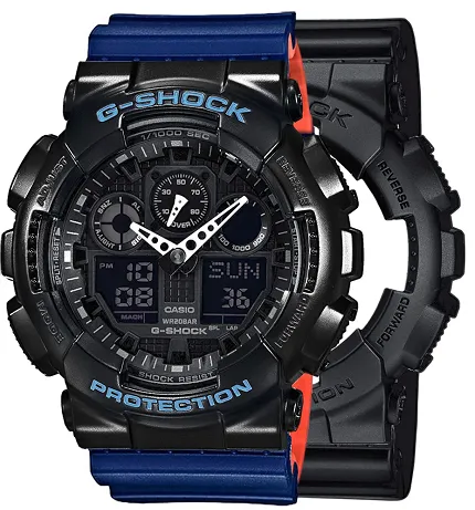 Casio SET GA-100-1A1ER + BEZEL 10514393 + PASEK 10527467