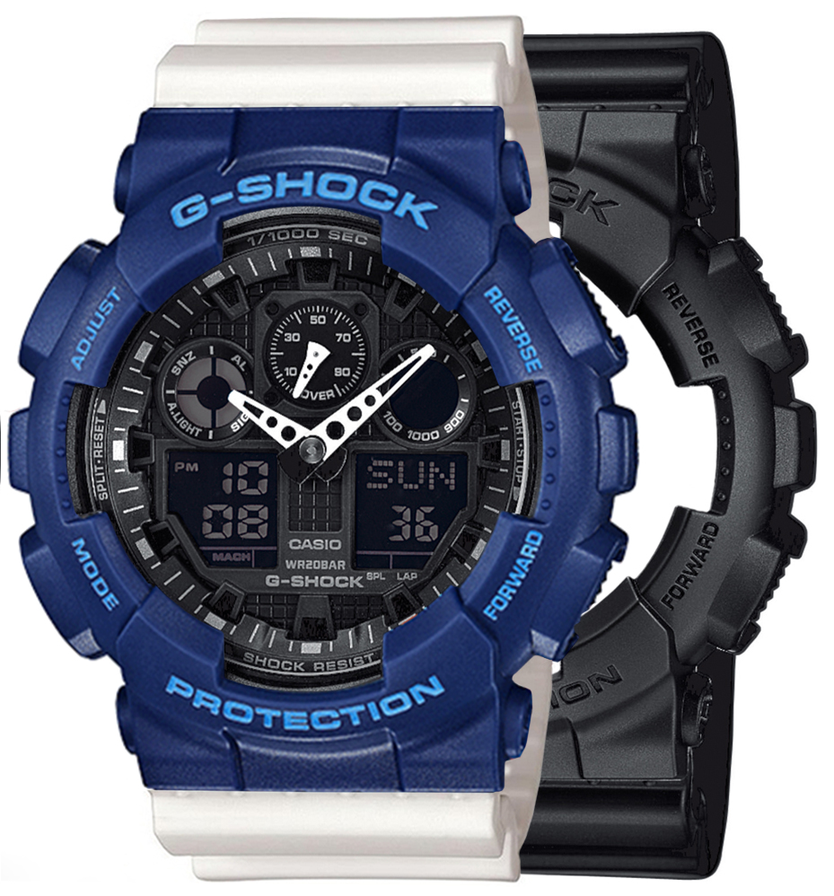  Casio G-SHOCK SET GA-100-1A1ER + BEZEL 10527398 + PASEK 10366715 