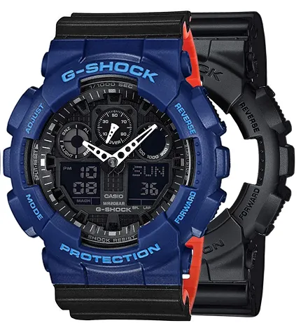 Casio SET GA-100-1A1ER + BEZEL 10527398 + PASEK 10577142 - zdjęcie 1