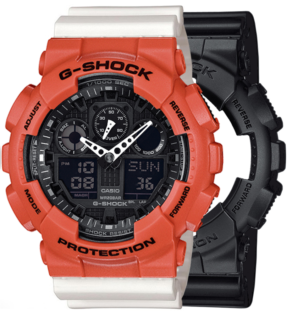 Casio SET GA-100-1A1ER + BEZEL 10527399 + PASEK 10366715