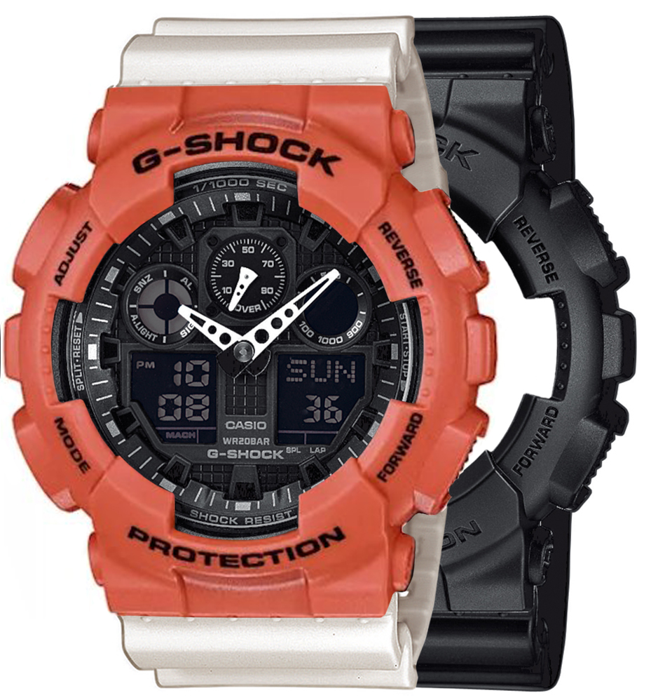 Casio SET GA-100-1A1ER + BEZEL 10527399 + PASEK 10395227