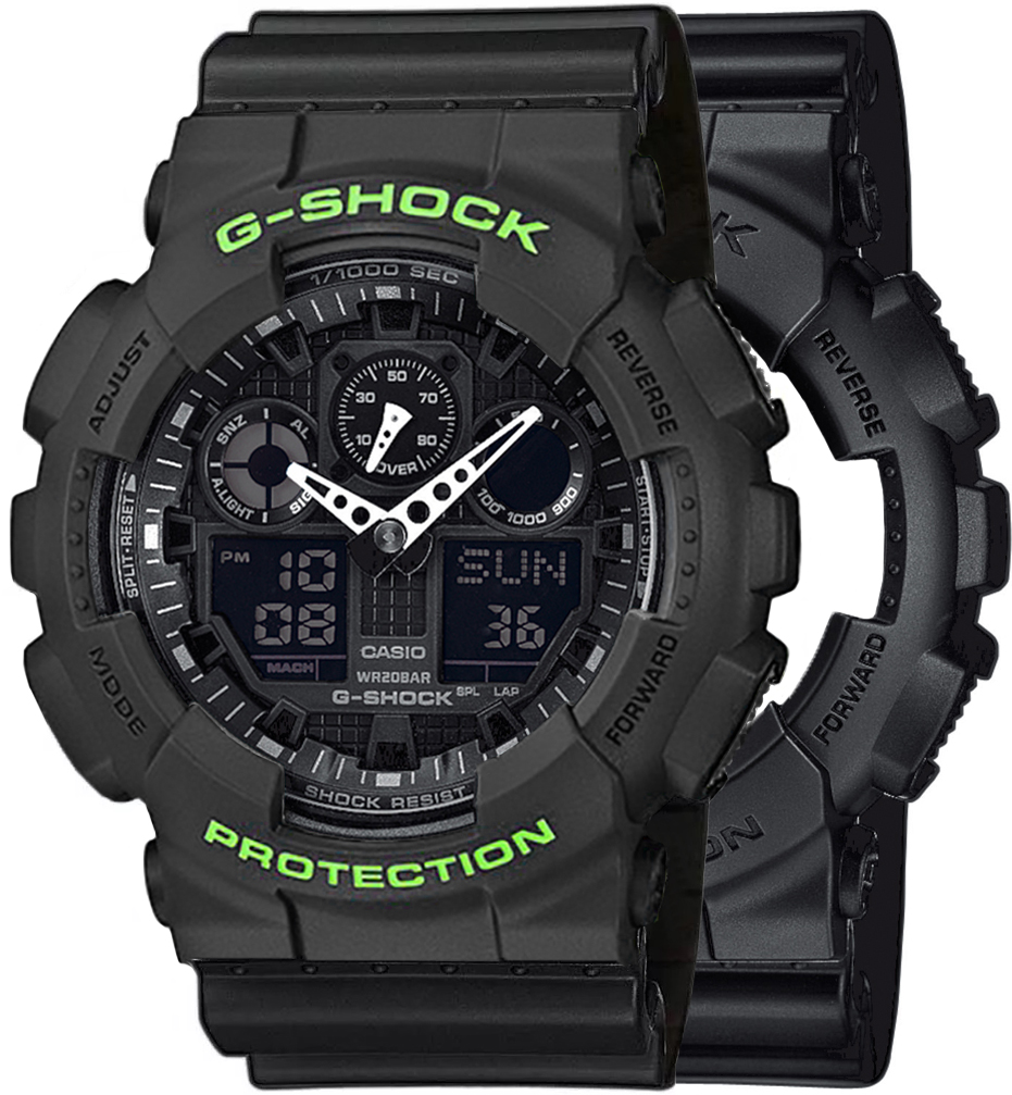  Casio G-SHOCK SET GA-100-1A1ER + BEZEL 10540166 + PASEK 10347688 