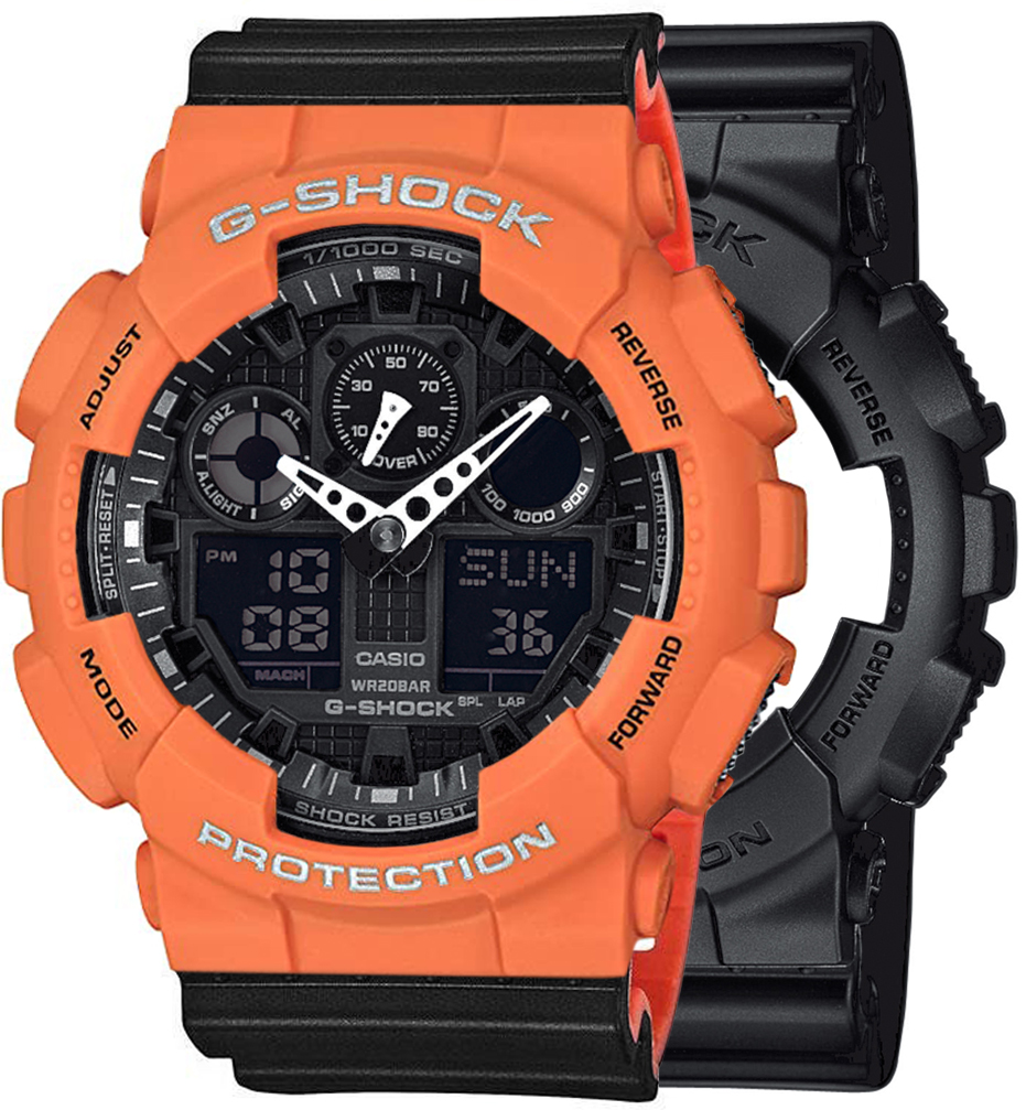  Casio G-SHOCK SET GA-100-1A1ER + BEZEL 10589006 + PASEK 10577142 