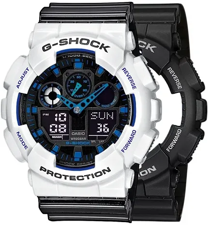 Casio SET GA-100-1A2ER + BEZEL 10347600 + PASEK 10378391 - zdjęcie 1