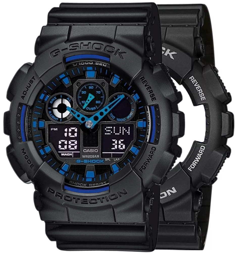Casio SET GA-100-1A2ER + BEZEL 10358741 + PASEK 10347688 - miniatura 1