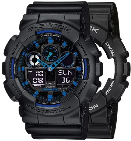 Casio SET GA-100-1A2ER + BEZEL 10358741 + PASEK 10347688 - zdjęcie 1