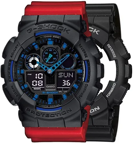 Casio SET GA-100-1A2ER + BEZEL 10358741 + PASEK 10395226