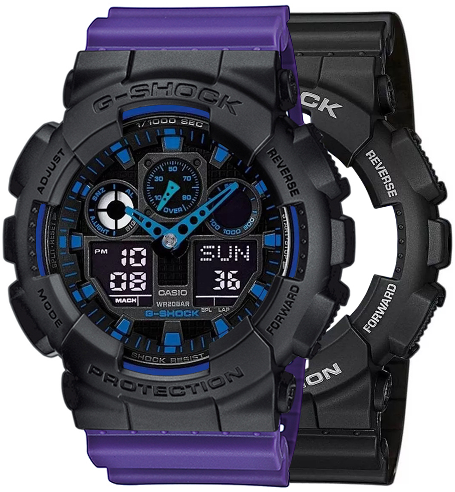  Casio G-SHOCK SET GA-100-1A2ER + BEZEL 10358741 + PASEK 10498156 