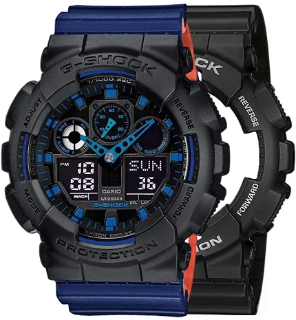 Casio SET GA-100-1A2ER + BEZEL 10358741 + PASEK 10527467 - zdjęcie 1