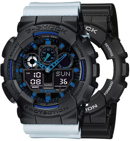 Casio SET GA-100-1A2ER + BEZEL 10358741 + PASEK 10527469 - zdjęcie 1