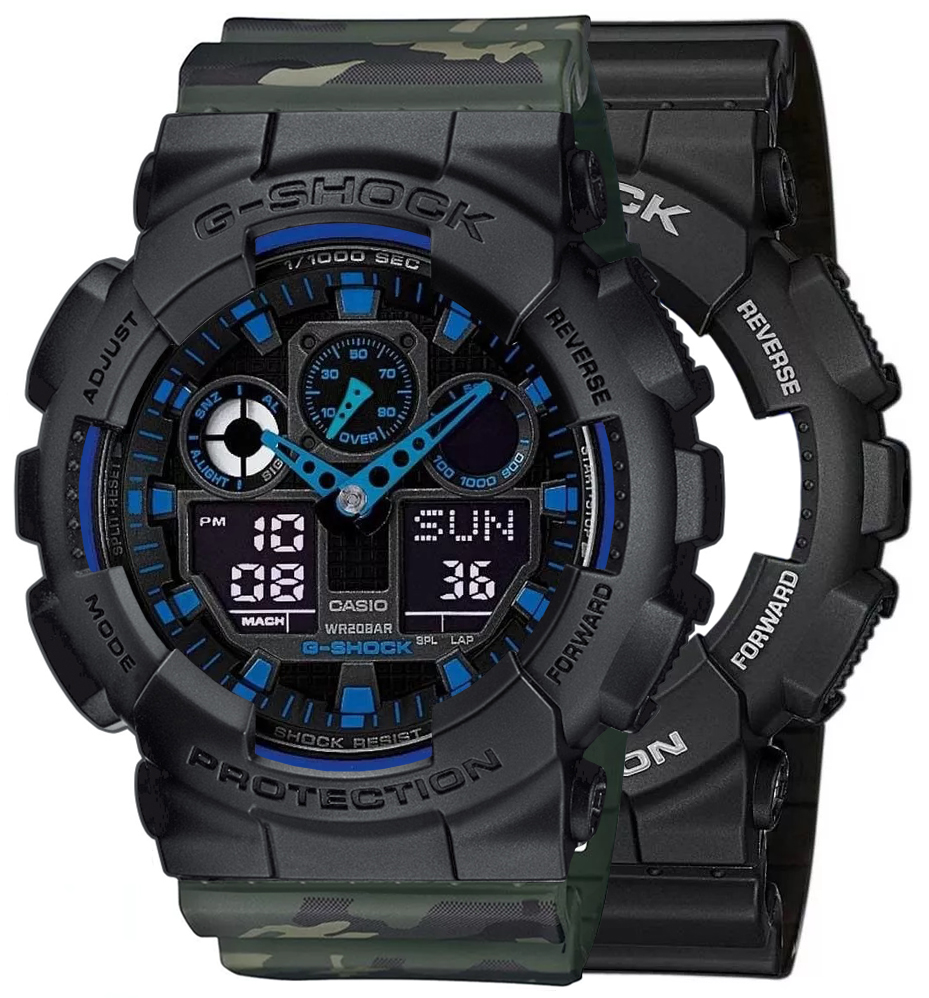  Casio G-SHOCK SET GA-100-1A2ER + BEZEL 10358741 + PASEK 10561429 