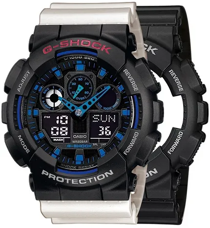 Casio SET GA-100-1A2ER + BEZEL 10378531 + PASEK 10395227 - zdjęcie 1