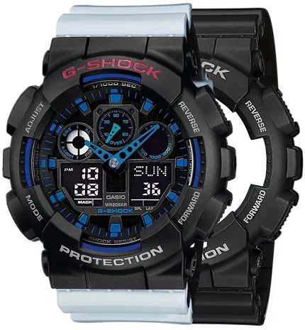 Casio SET GA-100-1A2ER + BEZEL 10378531 + PASEK 10527469