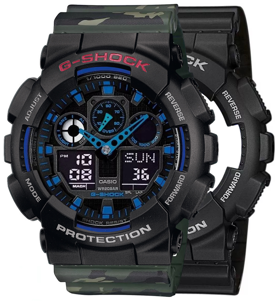  Casio G-SHOCK SET GA-100-1A2ER + BEZEL 10378531 + PASEK 10561429 