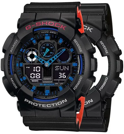 Casio SET GA-100-1A2ER + BEZEL 10378531 + PASEK 10577142