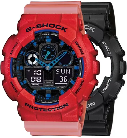 Casio SET GA-100-1A2ER + BEZEL 10395289 + PASEK 10498150 - zdjęcie 1