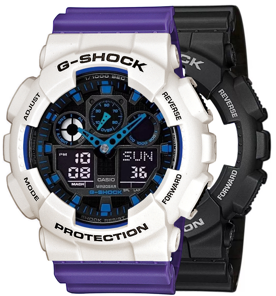  Casio G-SHOCK SET GA-100-1A2ER + BEZEL 10395292 + PASEK 10498156 