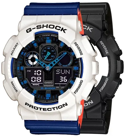 Casio SET GA-100-1A2ER + BEZEL 10395292 + PASEK 10527467