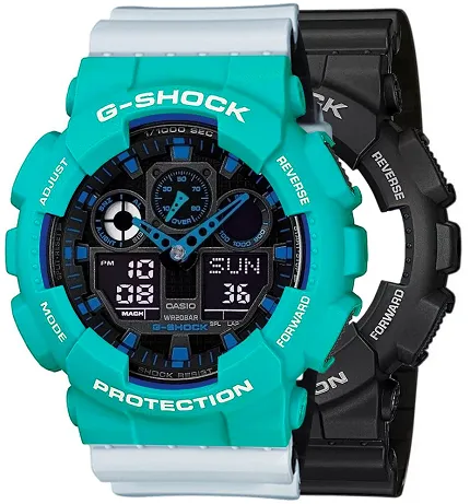 Casio SET GA-100-1A2ER + BEZEL 10410475 + PASEK 10527469