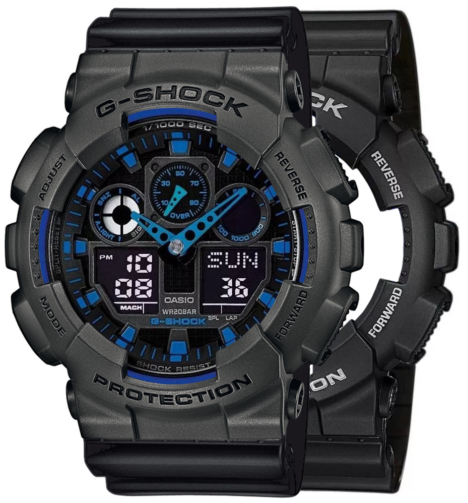  Casio G-SHOCK SET GA-100-1A2ER + BEZEL 10467795 + PASEK 10347688 