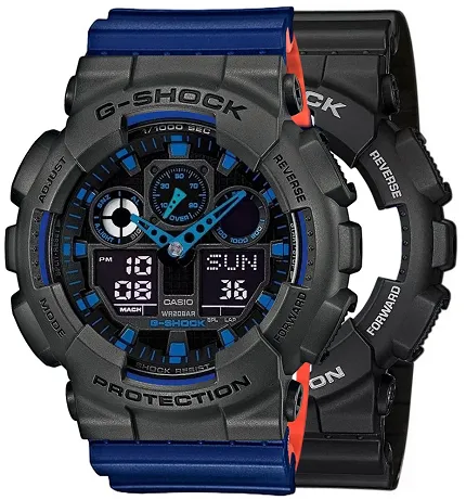 Casio SET GA-100-1A2ER + BEZEL 10467795 + PASEK 10527467 - zdjęcie 1