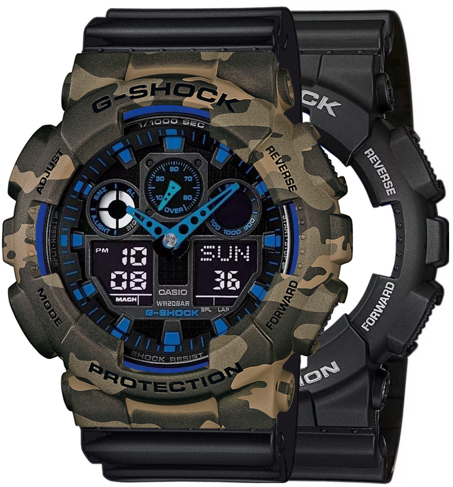 Casio SET GA-100-1A2ER + BEZEL 10507070 + PASEK 10347688 - miniatura 1