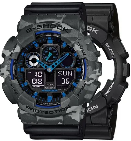 Casio SET GA-100-1A2ER + BEZEL 10507071 + PASEK 10347688