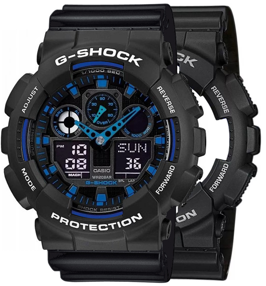 Casio SET GA-100-1A2ER + BEZEL 10508136 + PASEK 10347688