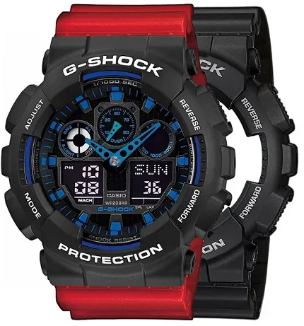 Casio SET GA-100-1A2ER + BEZEL 10508136 + PASEK 10395226