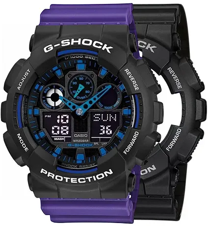 Casio SET GA-100-1A2ER + BEZEL 10508136 + PASEK 10498156 - zdjęcie 1