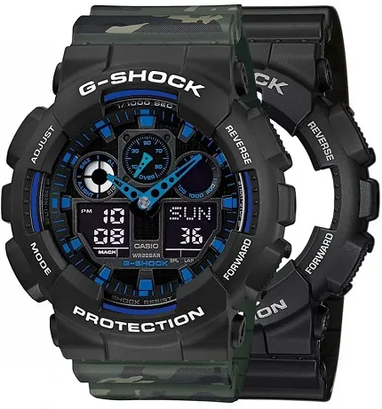 Casio SET GA-100-1A2ER + BEZEL 10508136 + PASEK 10561429 - zdjęcie 1