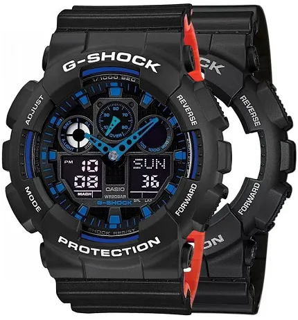 Casio SET GA-100-1A2ER + BEZEL 10508136 + PASEK 10577142