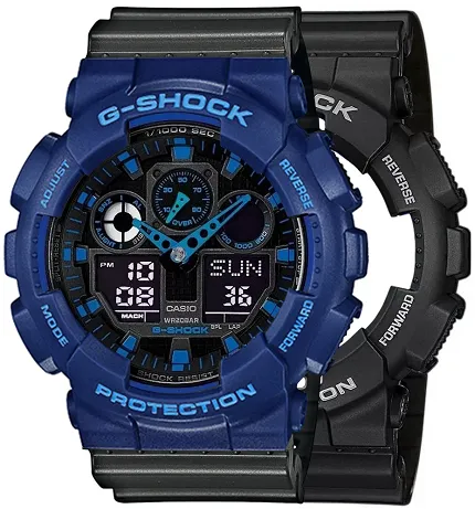 Casio SET GA-100-1A2ER + BEZEL 10527398 + PASEK 10467764