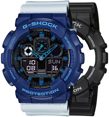 Casio SET GA-100-1A2ER + BEZEL 10527398 + PASEK 10527469