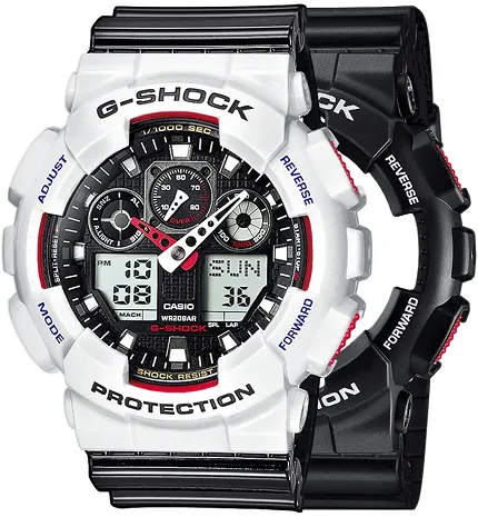 Casio SET GA-100-1A4ER + BEZEL 10347600 + PASEK 10378391