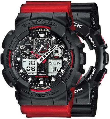 Casio SET GA-100-1A4ER + BEZEL 10358741 + PASEK 10395226