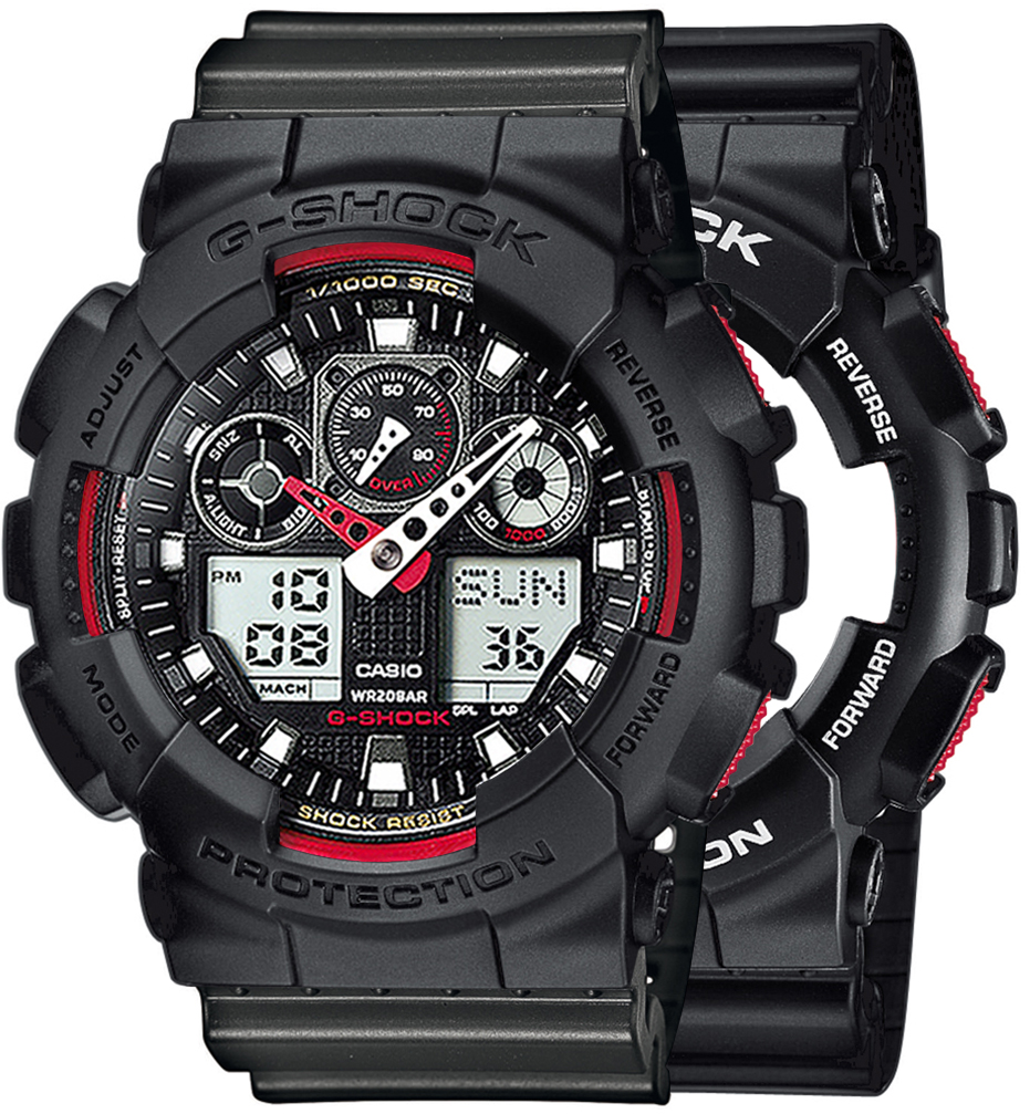 Casio SET GA-100-1A4ER + BEZEL 10358741 + PASEK 10467764