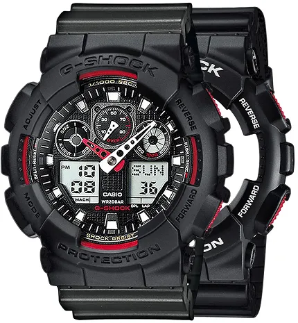 Casio SET GA-100-1A4ER + BEZEL 10358741 + PASEK 10467764