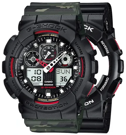 Casio SET GA-100-1A4ER + BEZEL 10358741 + PASEK 10561429 - zdjęcie 1